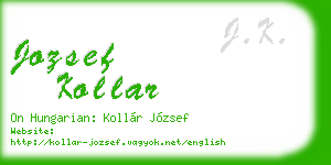 jozsef kollar business card