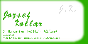 jozsef kollar business card